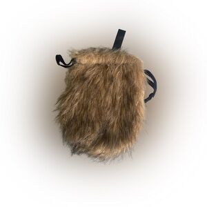 Brown Furry Kids Pouch
